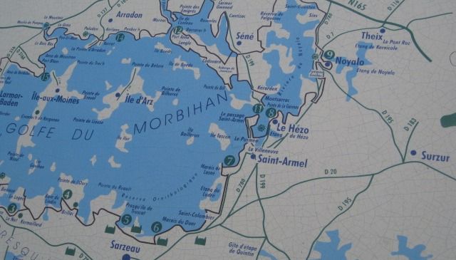 Plages à 10 mn en voiture. Presqu'île de Rhuys/golfe du Morbihan. La