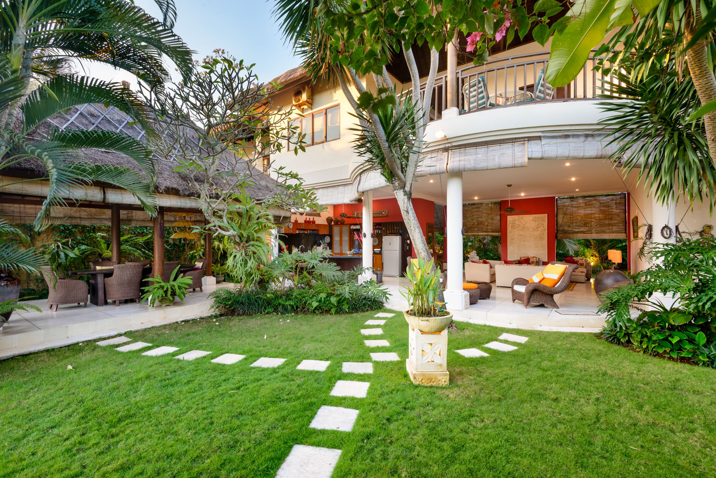 Bali style villa, minutes from surf beach, in traditional village