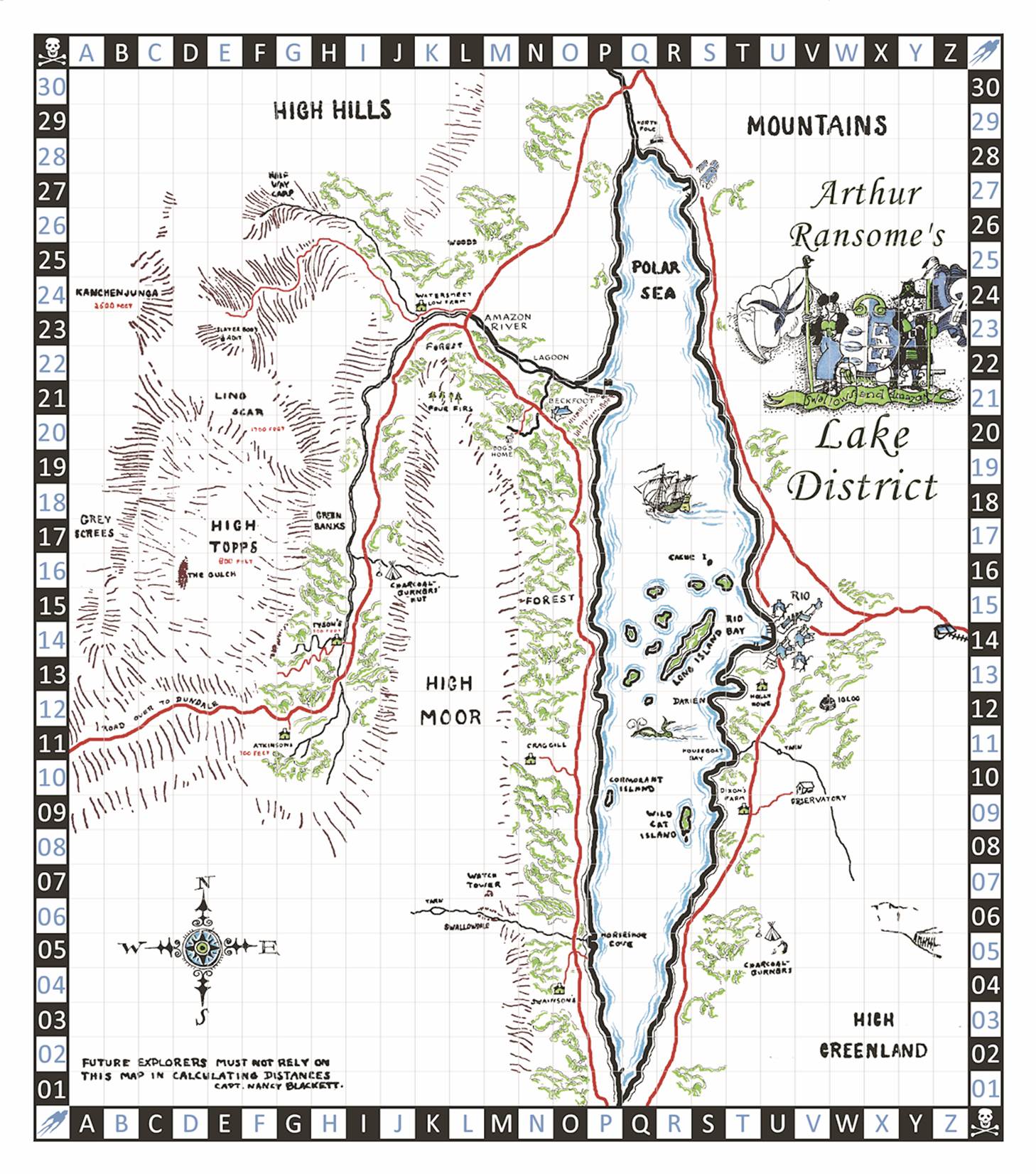 Map Arthur Ransome Trust