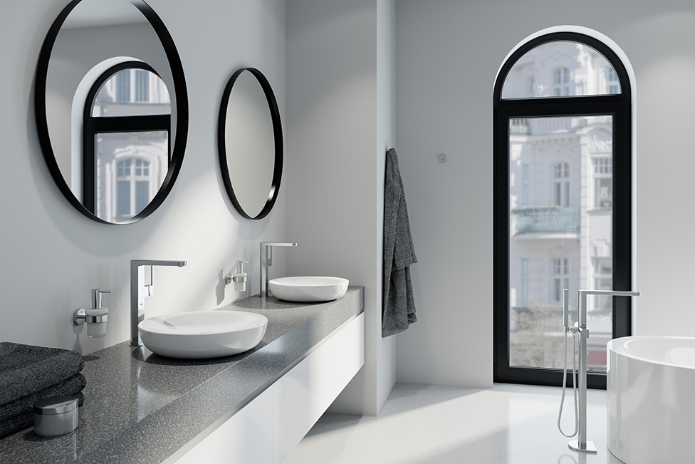 Grohe Plus смеситель с цифровым индикатором • Интерьер+Дизайн