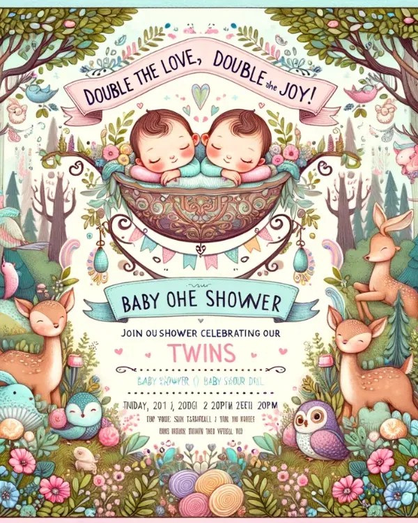 Baby Shower Invitation Wording for Twins A Complete Guide