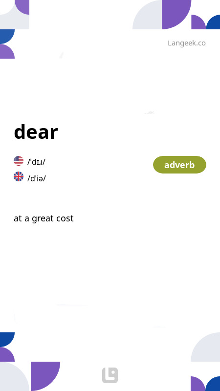Definition & Meaning of "Dear" | Picture Dictionary