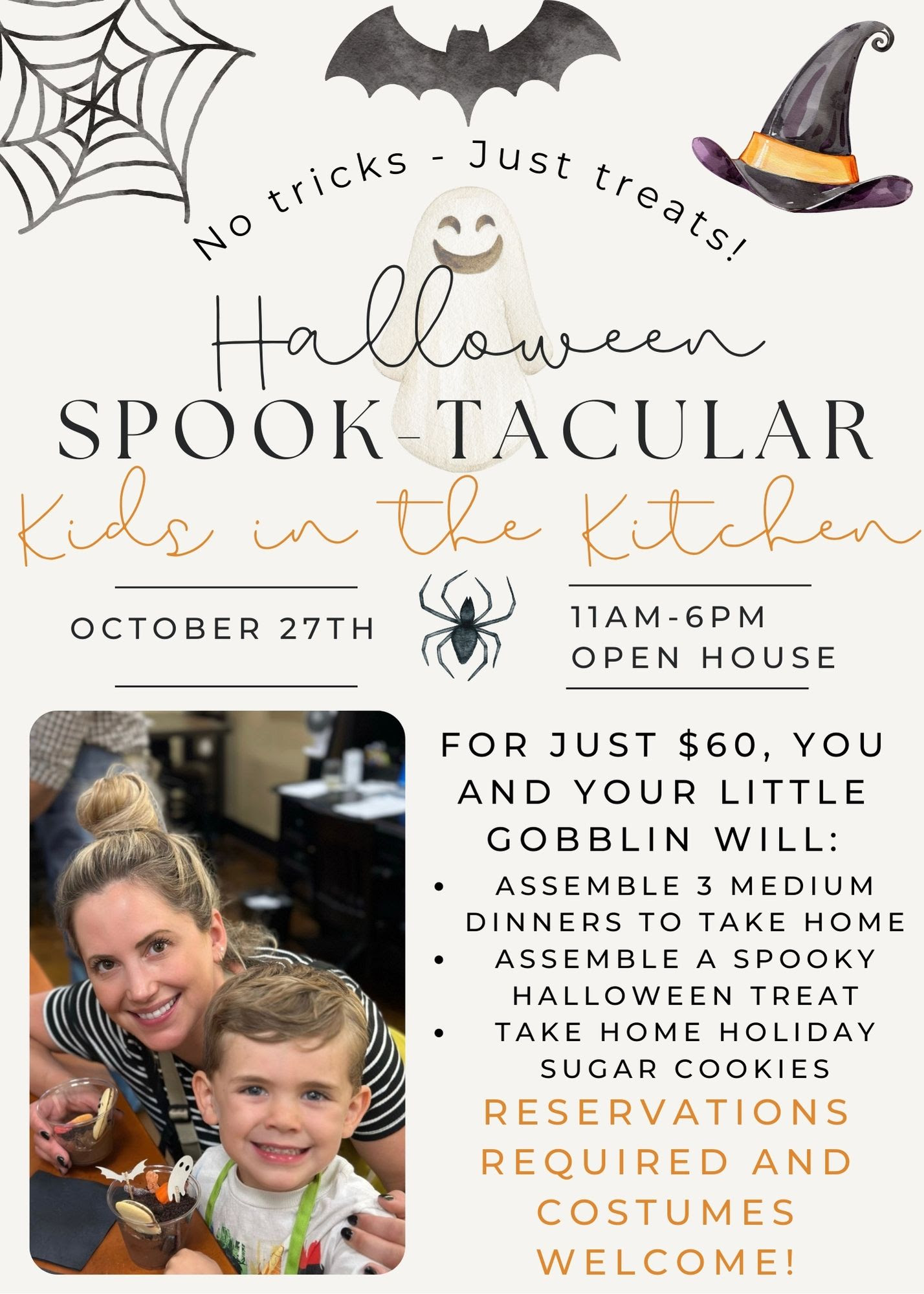 Dream Dinners Halloween spooktacular Kids in the Kitchen Macaroni