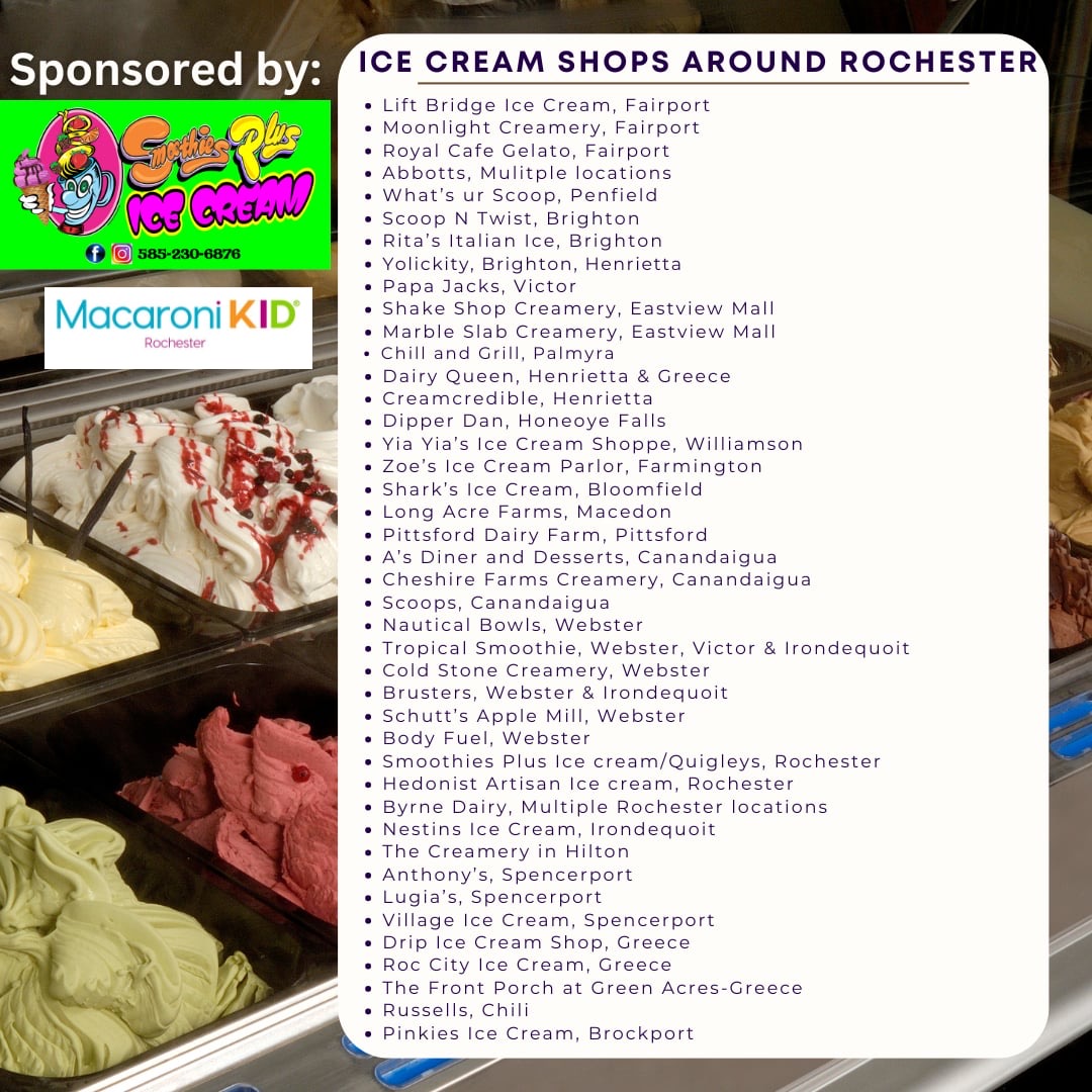 Tasty Treats on the Eastside of Rochester! Macaroni KID PittsfordSE