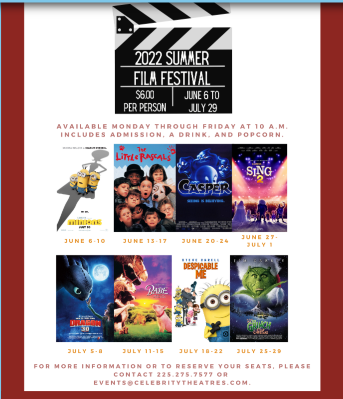 Summer Movie Deals Macaroni KID Lafayette