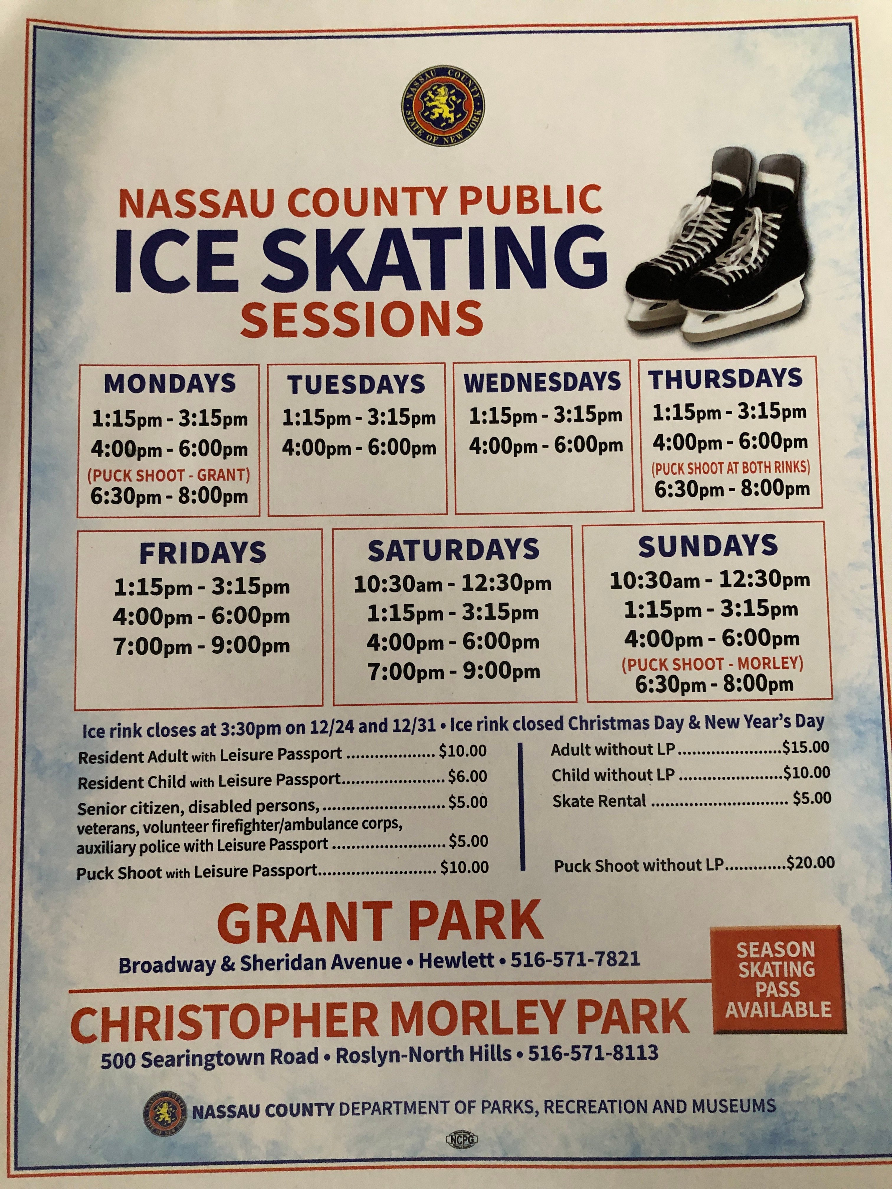 Ice Skating! 20212022 Sessions! Macaroni KID Five Towns Valley