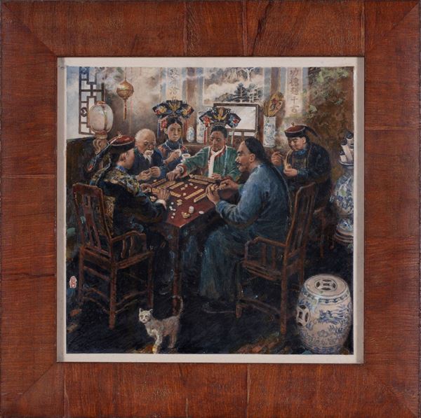 PAINTING ON MARBLE (China, 19th century) Auction Fine Asian Art