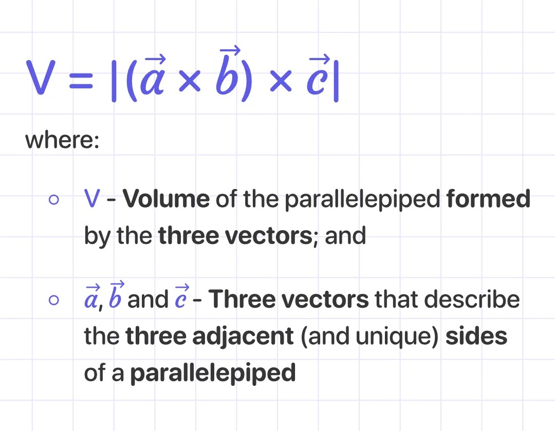 Finding the volume of a parallelepiped MathMaster