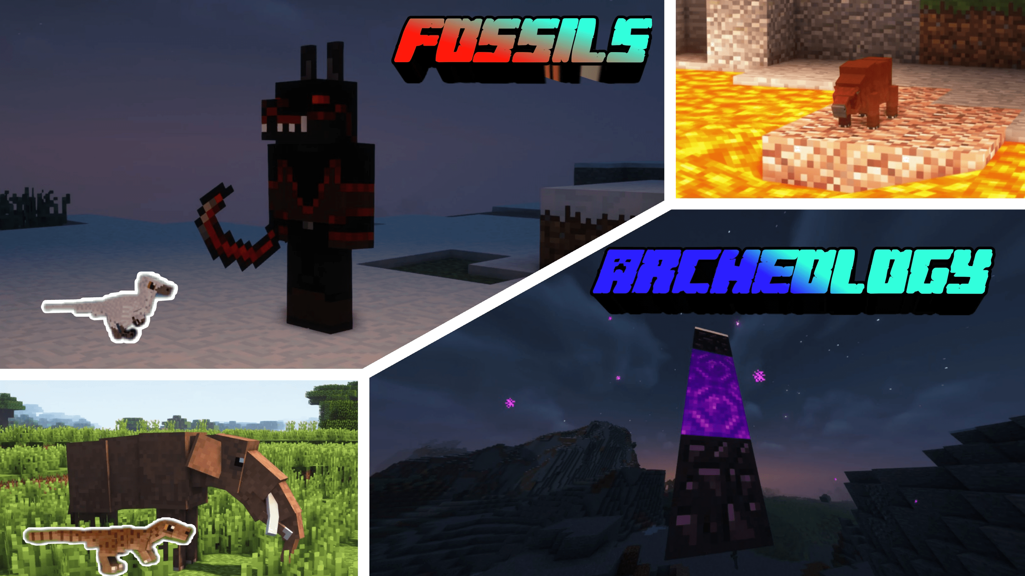 Fossils And Archeology Mod for Minecraft [1.12.2]