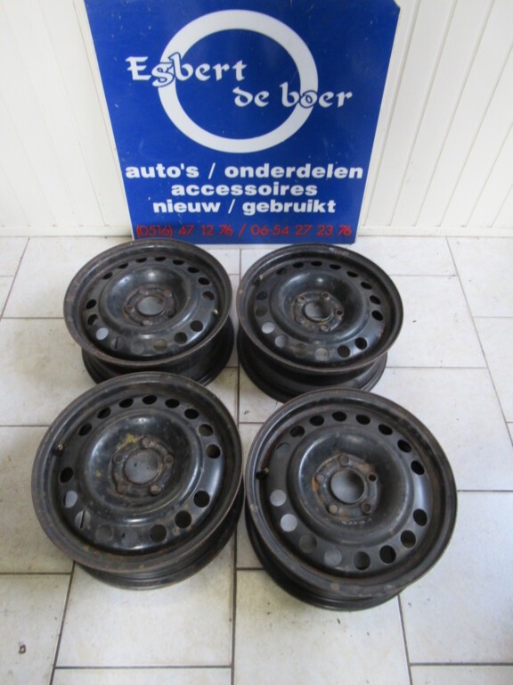 4X 15 Inch Stalen Velg Velgen Opel Zafira A, Bj '99 T/M '05 | Onderdelenzoeker.nl