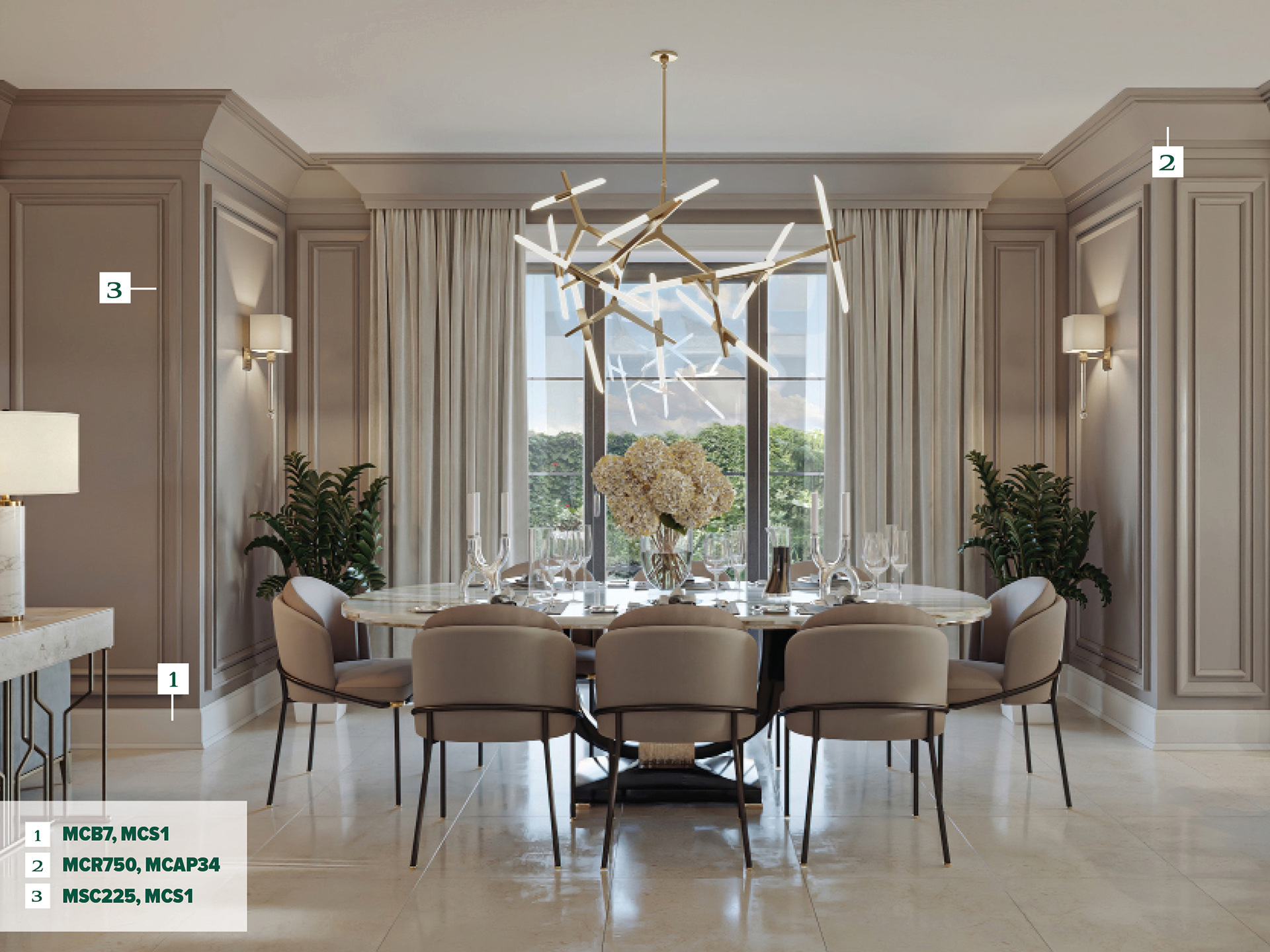 Madison Dining Room Authentic Moulding & Door Supply