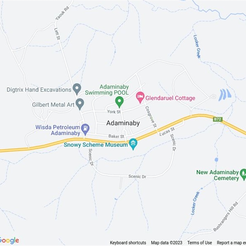 Adaminaby, NSW Canberra Nature Map