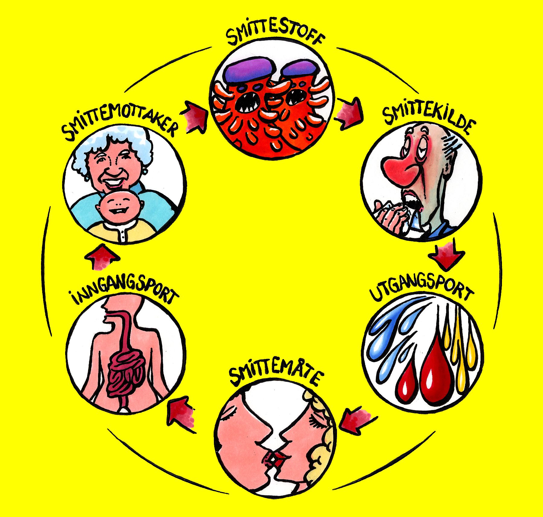 Smittekjeden Helsefremjande arbeid (HSHSF vg1) NDLA