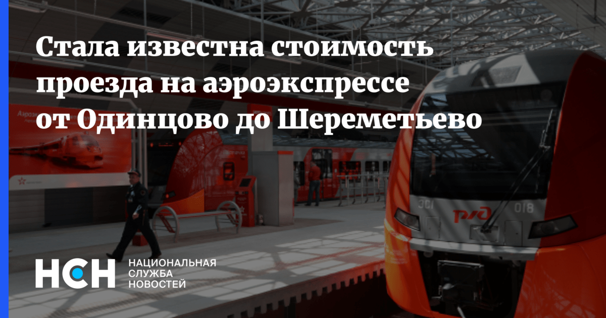 Стала известна стоимость проезда на аэроэкспрессе от Одинцово до