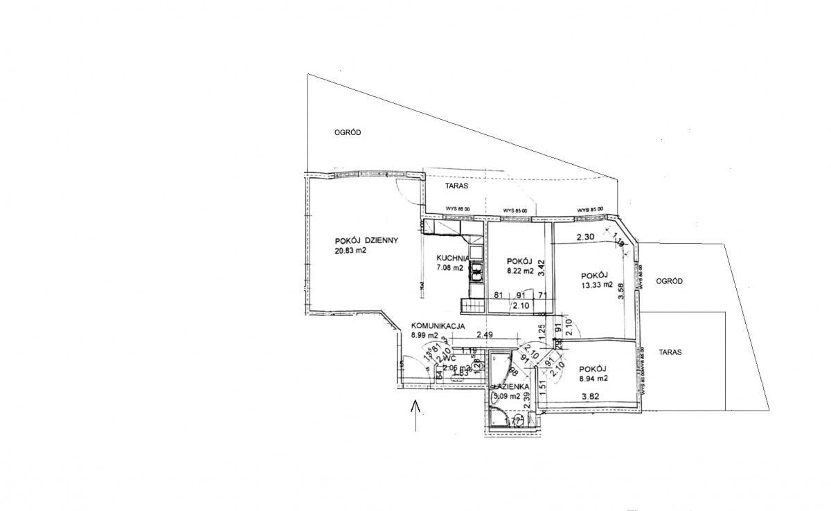 🏡A unique 4room apartment with 2 terraces and gardens, for sale in Warsaw, Ursus Okeask