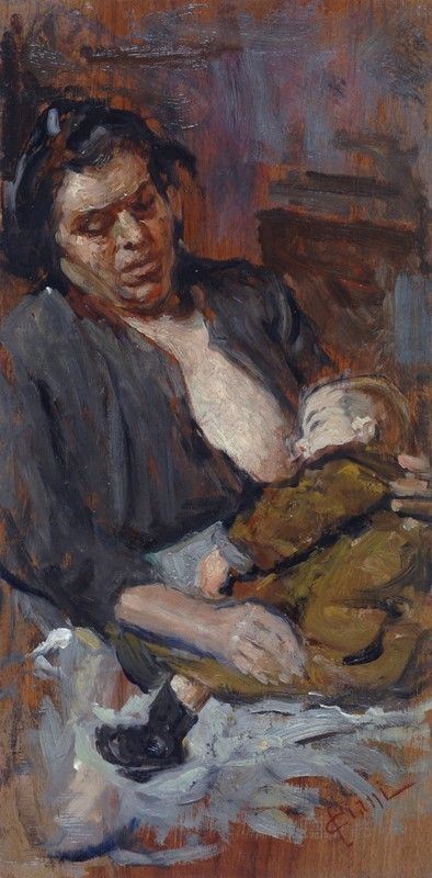 Cesare Ciani : Maternità - Olio Su Legno - Asta Storart - Autori Del Xix E Xx Sec - Iii - Galleria Pananti Casa D'aste 800_x_394_jpg