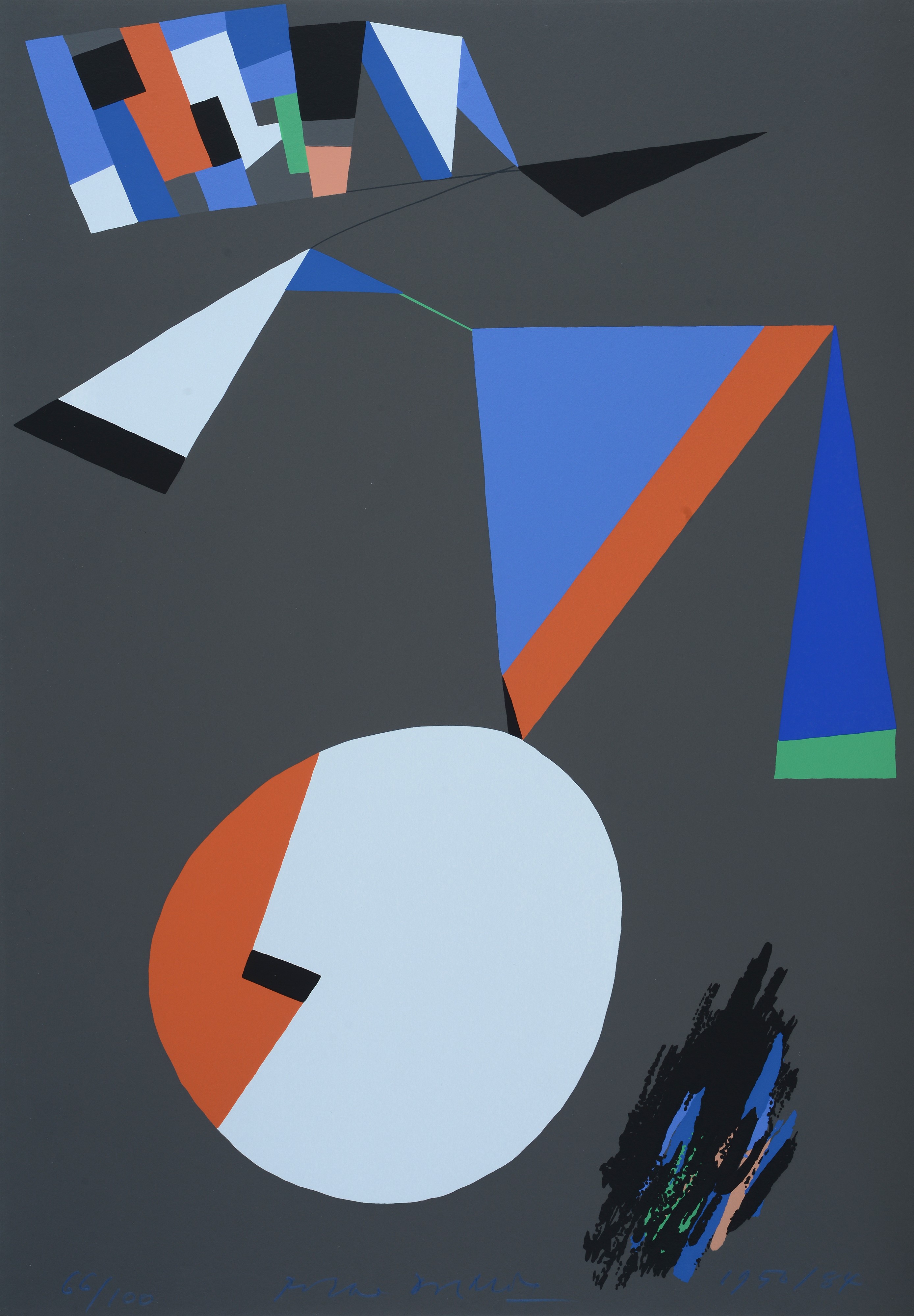 Piero Dorazio Espaces (19501984) 11 color screen printing