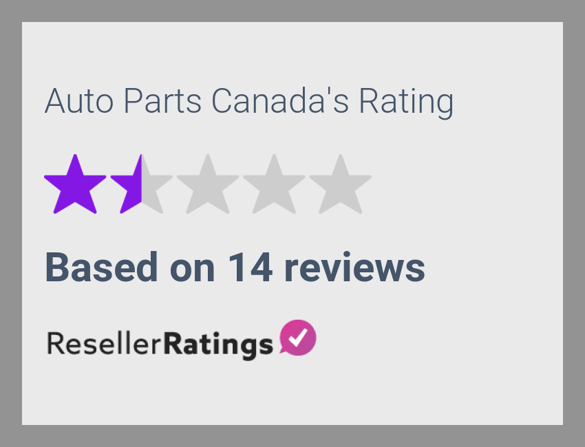 Auto Parts Canada Reviews 14 Reviews of