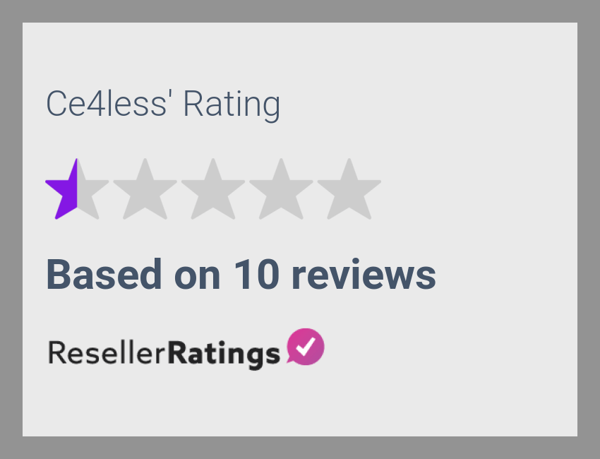Ce4less Reviews 10 Reviews of ResellerRatings