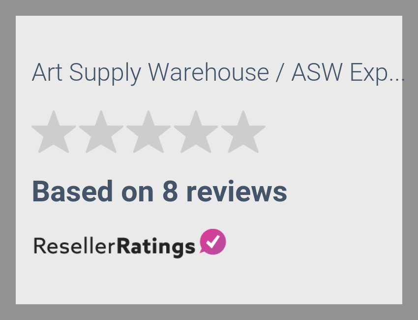 Art Supply Warehouse / ASW Express Reviews 8 Reviews of ResellerRatings