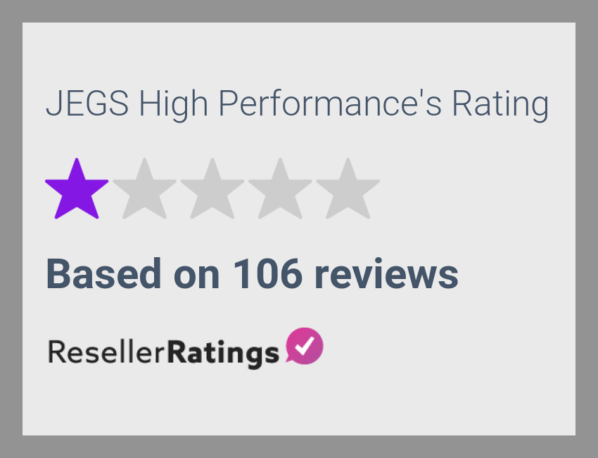 JEGS High Performance Reviews | 108 Reviews of Jegs.com | ResellerRatings