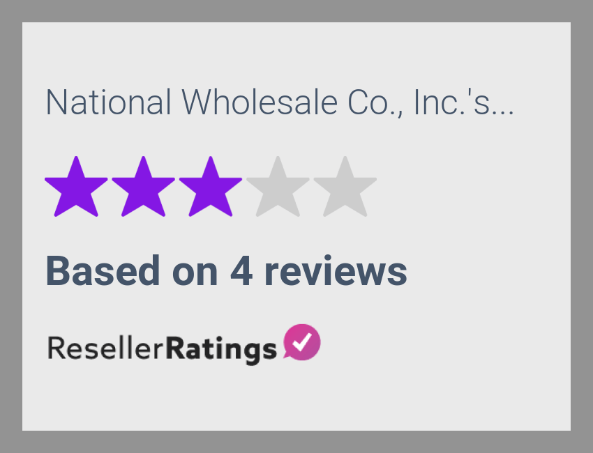 National Wholesale Co., Inc. Reviews 4 Reviews of