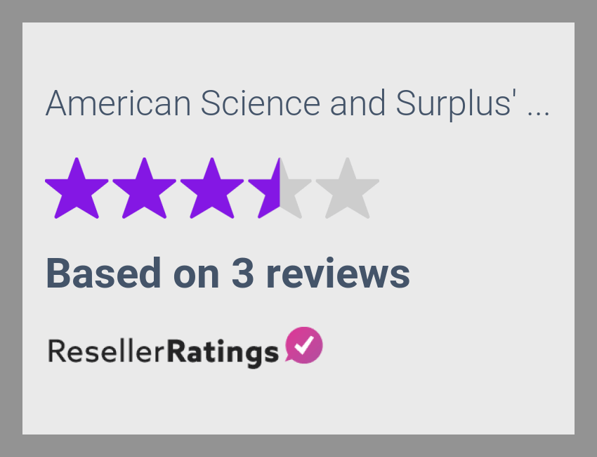 American Science and Surplus Reviews 3 Reviews of ResellerRatings