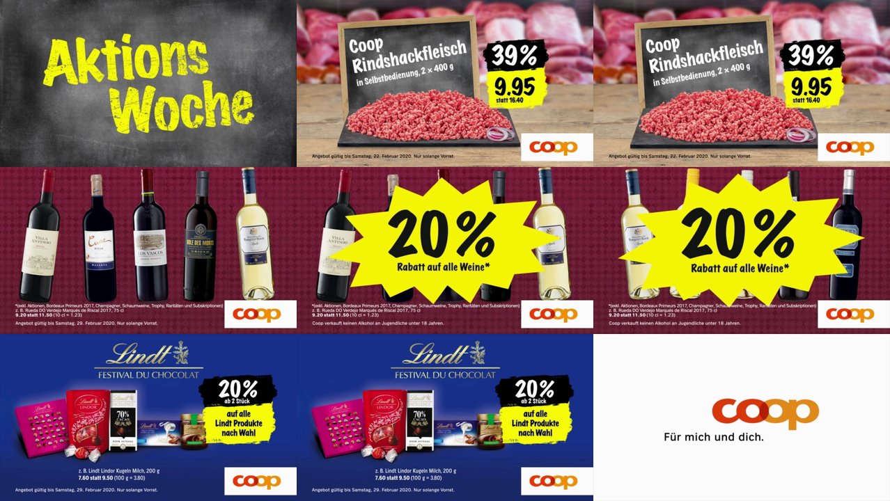 TV Spots TV Werbung von coop der letzten 120 Tage
