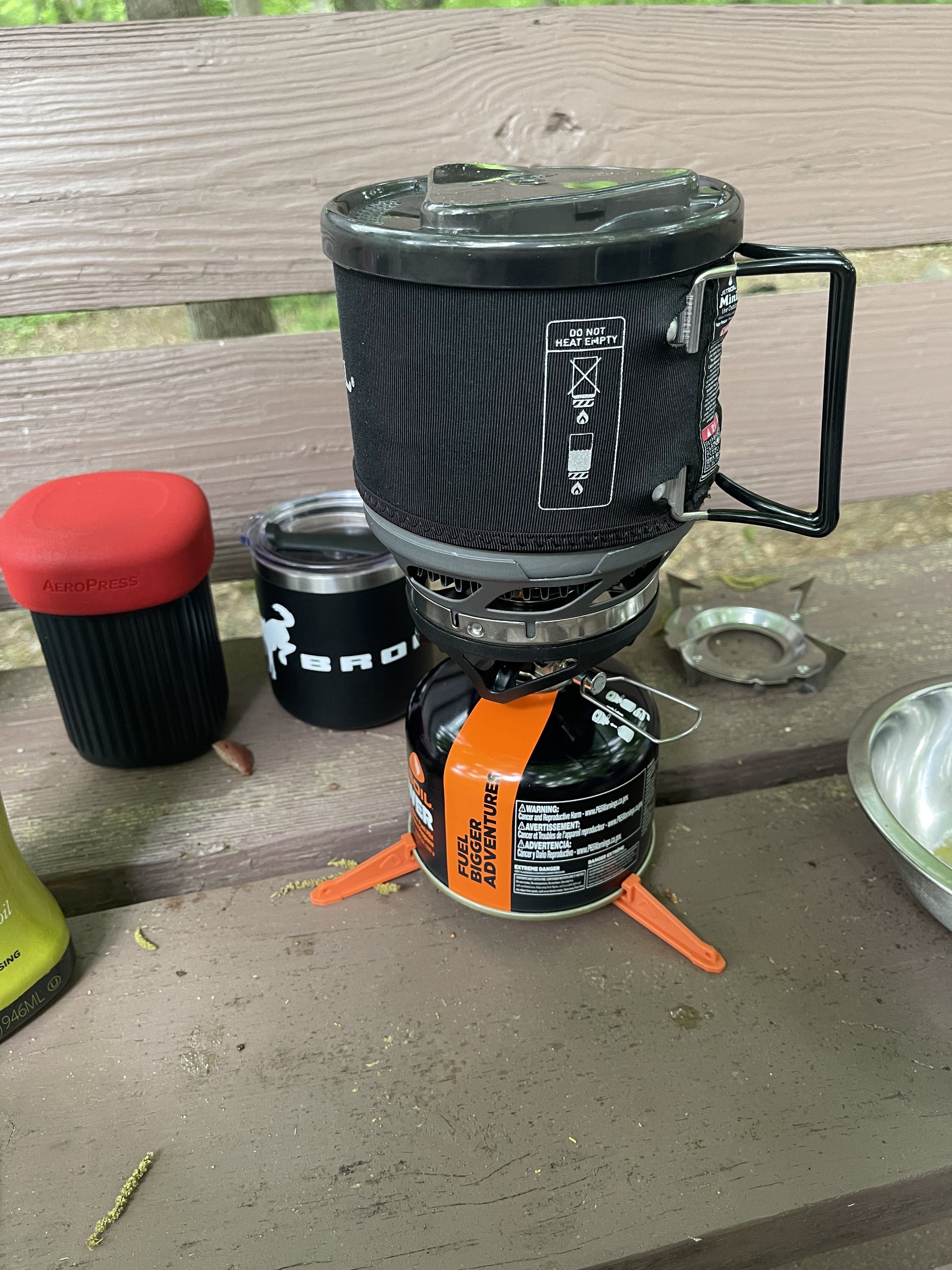 Trying the JetBoil Minimo For Breakfast Bronco Nation