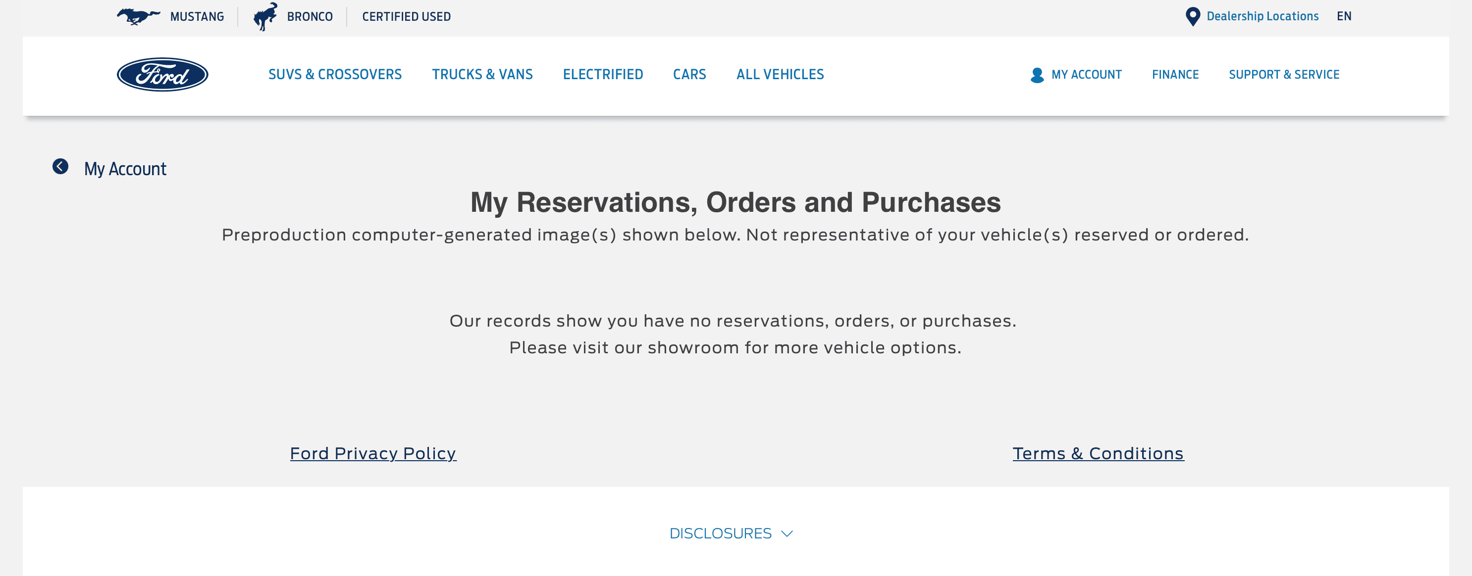 Question about Ford account Bronco Nation