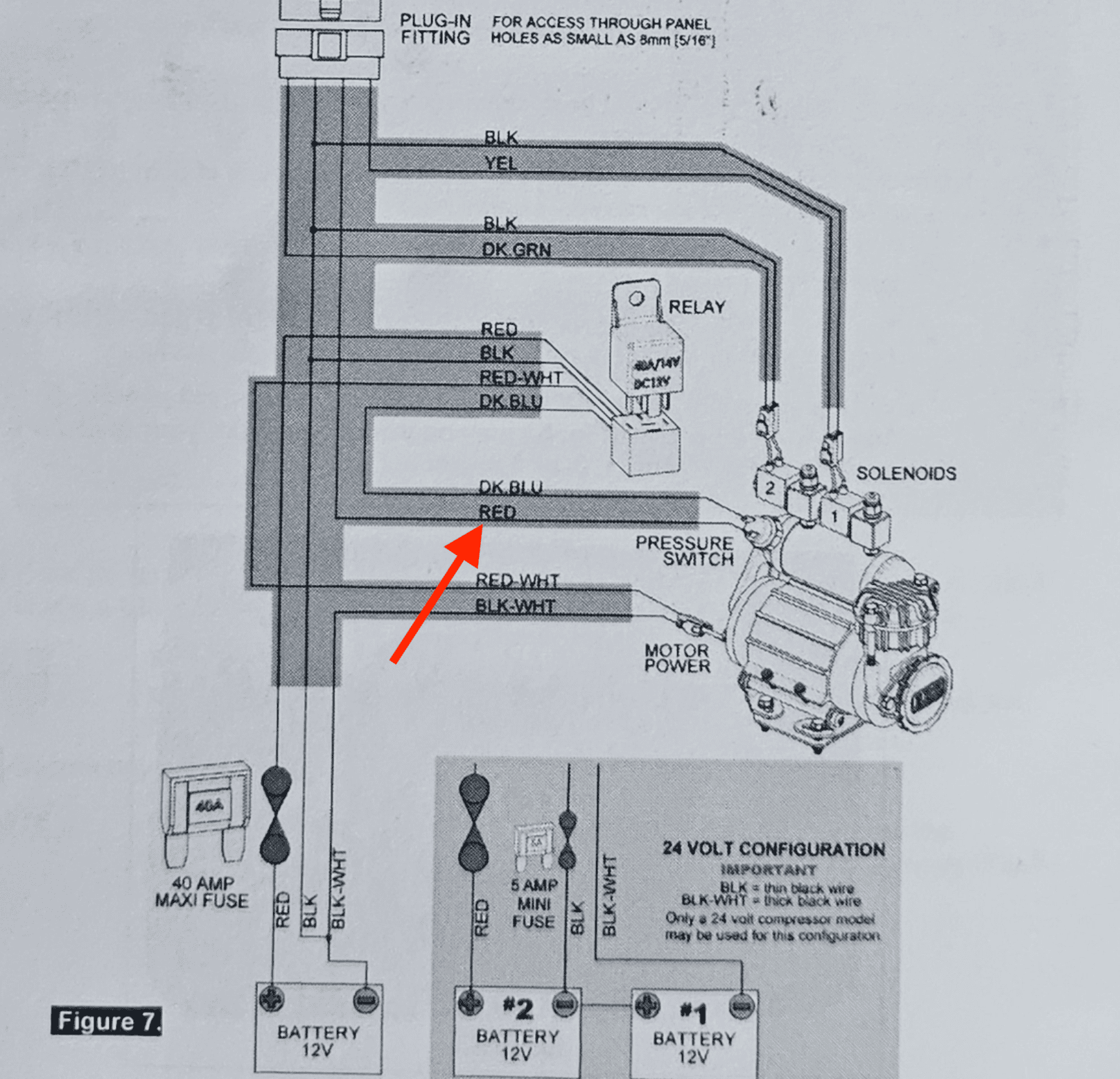 Help. ARB Single Compressor Wiring Bronco Nation