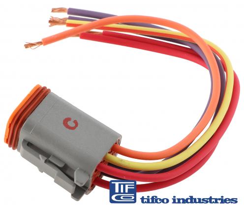 TIFCO Industries - Part#: 3030 - Sealed Key Ignition Switch, Switch/Pigtail