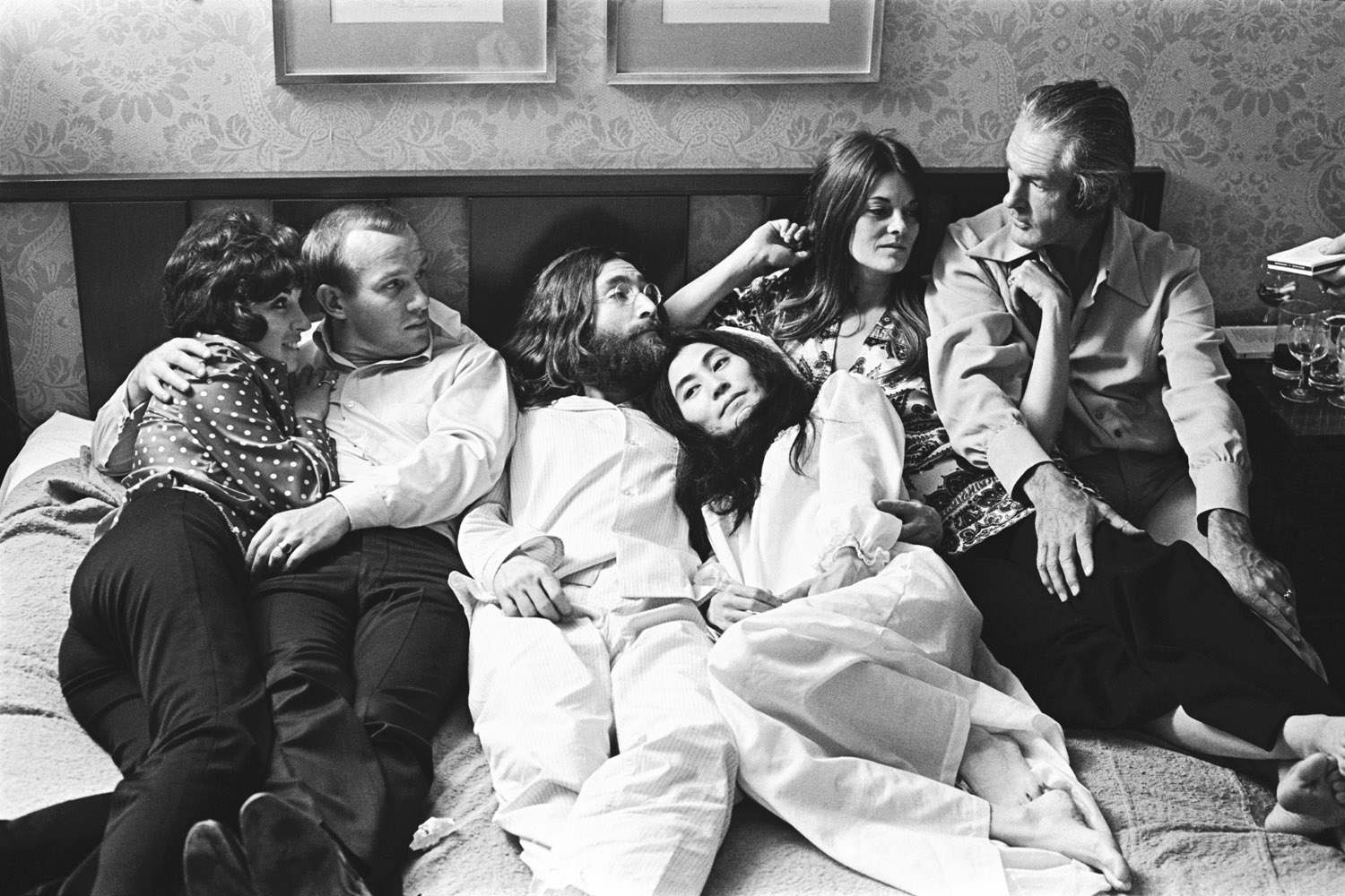 John and Yoko, as Never Before Seen New Photos from the Famous 'Bed In