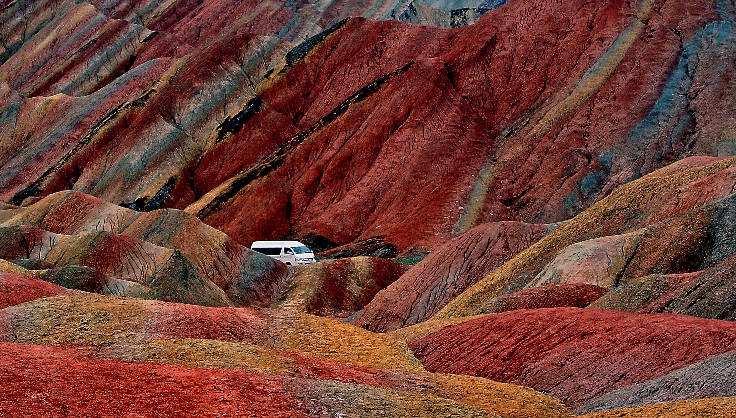 China's Glimmering Red Mountains Look Like the Surface of Mars TIME