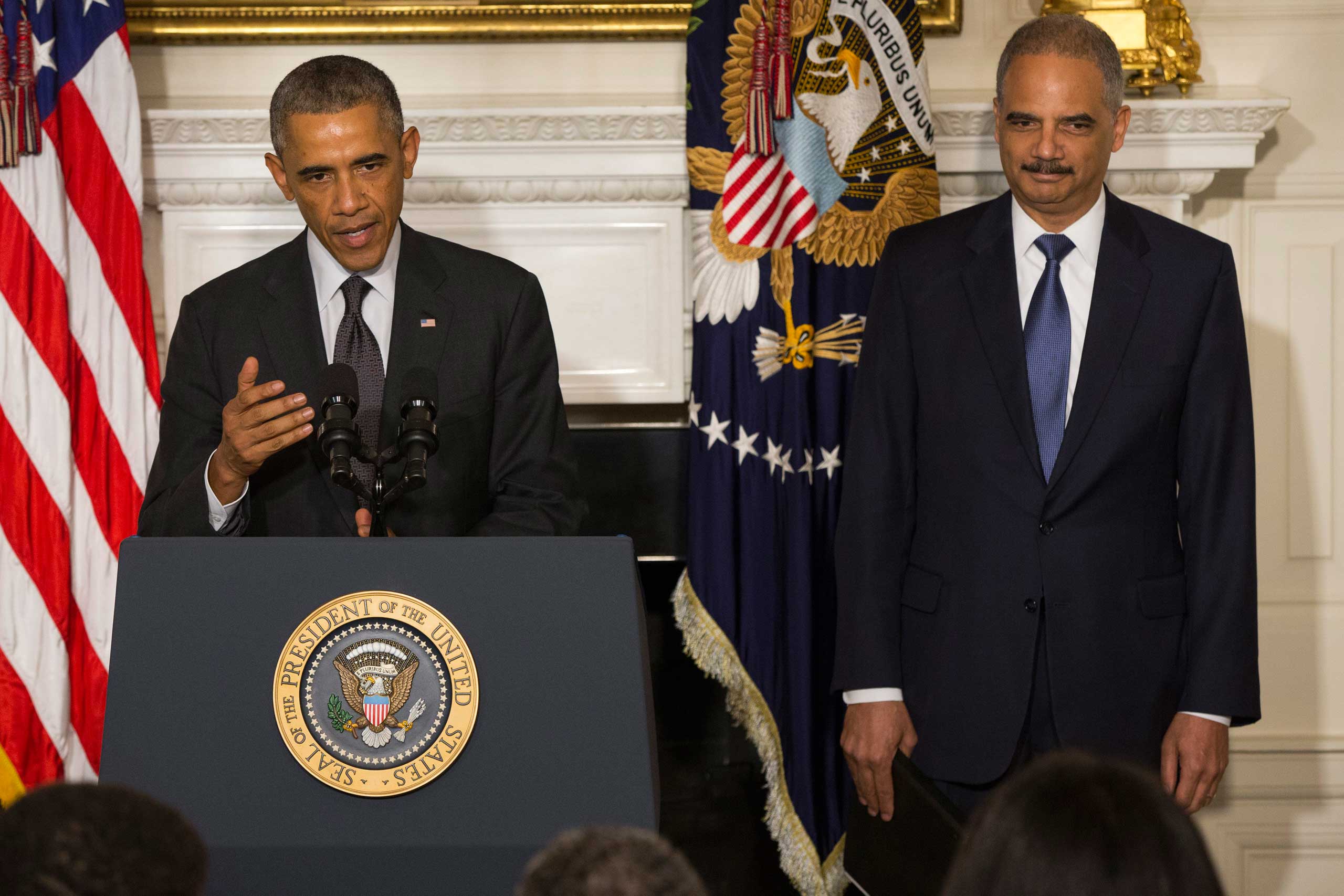 LIVE Obama Announces Eric Holder Retirement Time