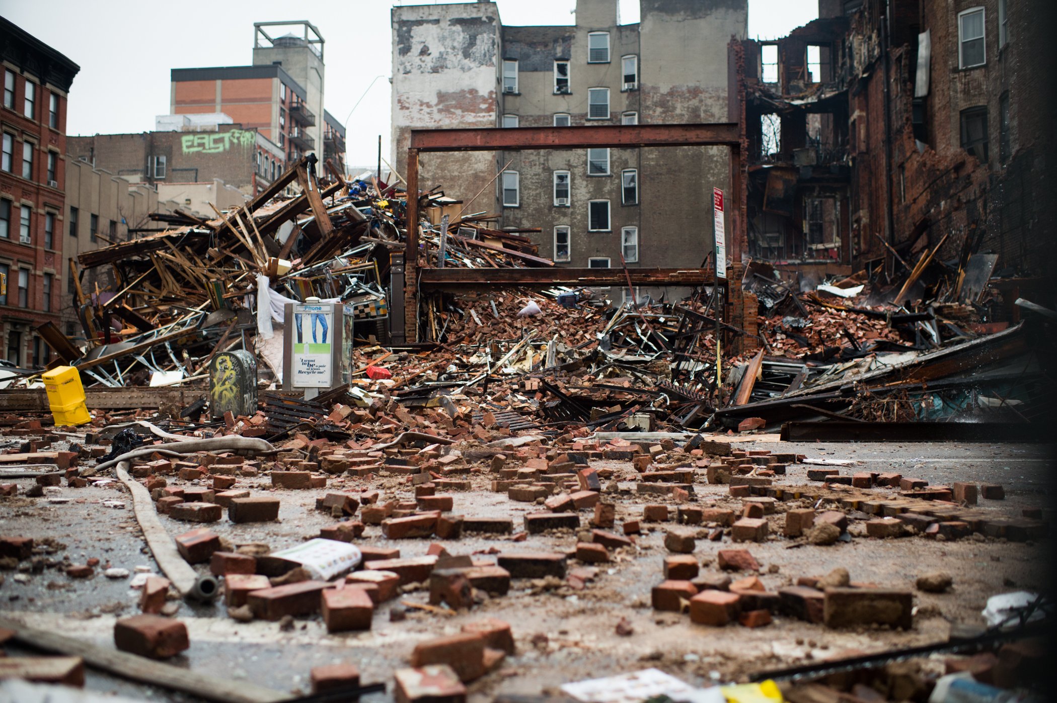 Watch the Building Collapse in Manhattan's East Village Time