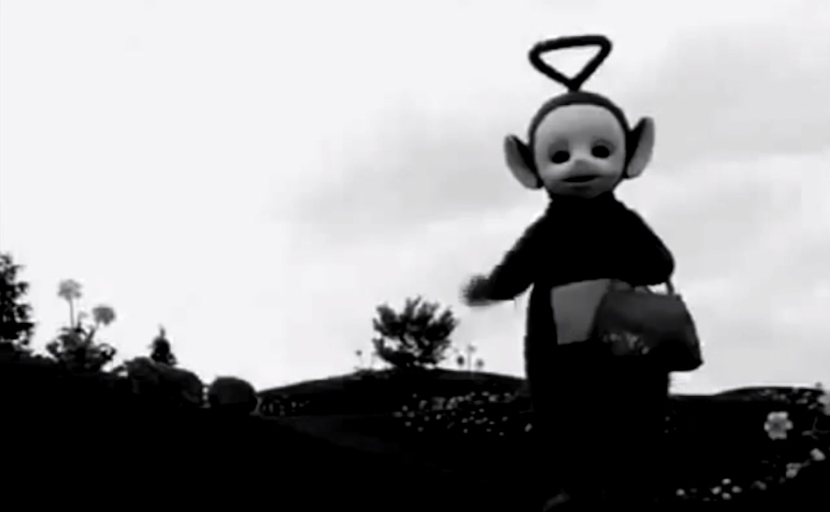 Black and White Teletubbies Video Set to Joy Division TIME