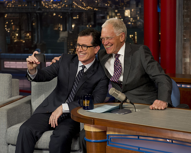 David Letterman Wishes Stephen Colbert Good Luck in Late Show Finale TIME