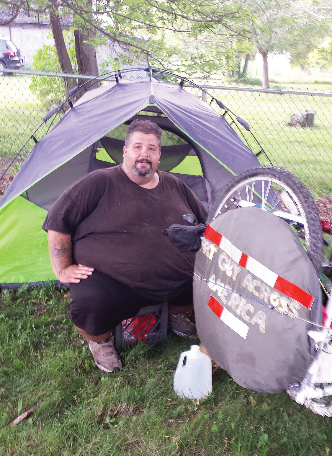 'Fat Guy' Biking Across America to Lose Weight and Save Marriage Time