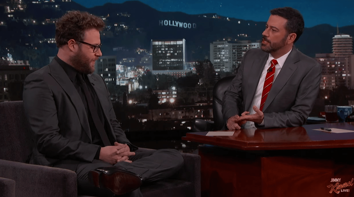 Kimmel pranked by Rogen on his show