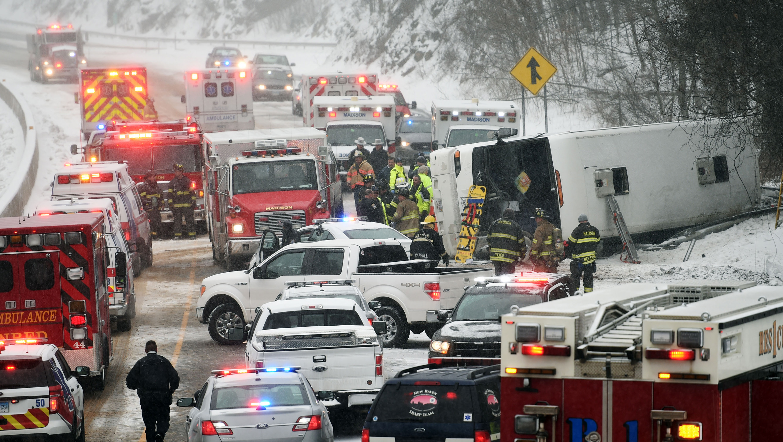 CasinoBound Bus Crashes in Connecticut Injuring 30 Time