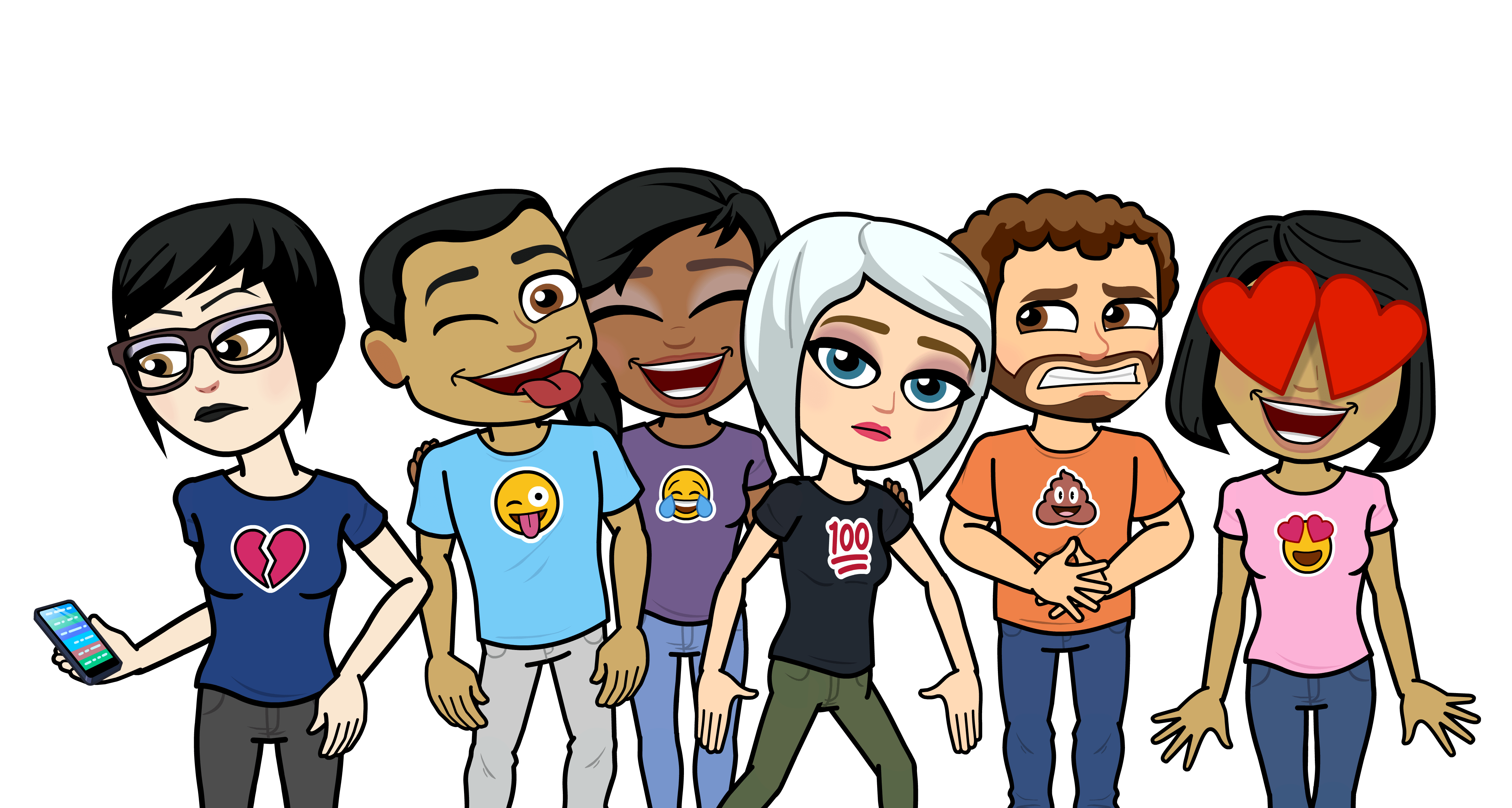 Emoji Tees for Bitmoji TIME