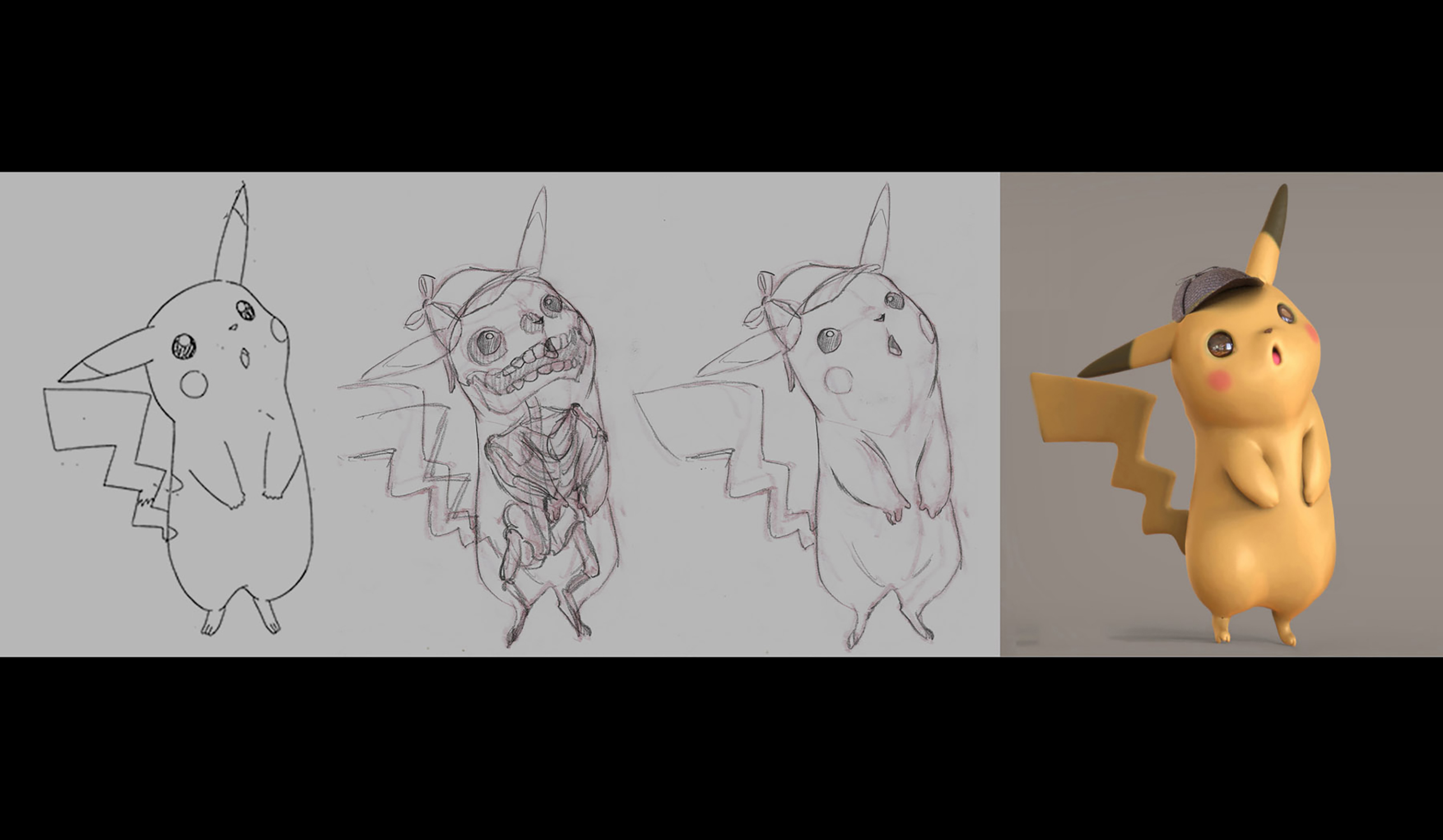 Cute Detective Pikachu Drawings