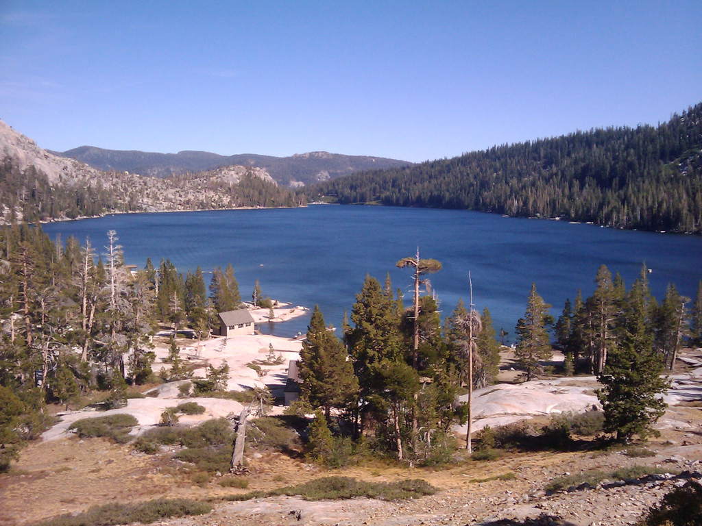 Echo Lake Beach Franconia Notch State Park in Franconia, New