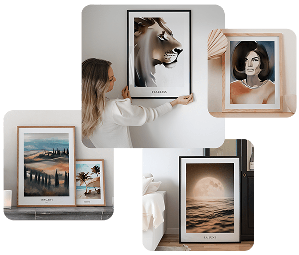 Create AI Art Posters Design Your Own Wallpoet AI Prints Here