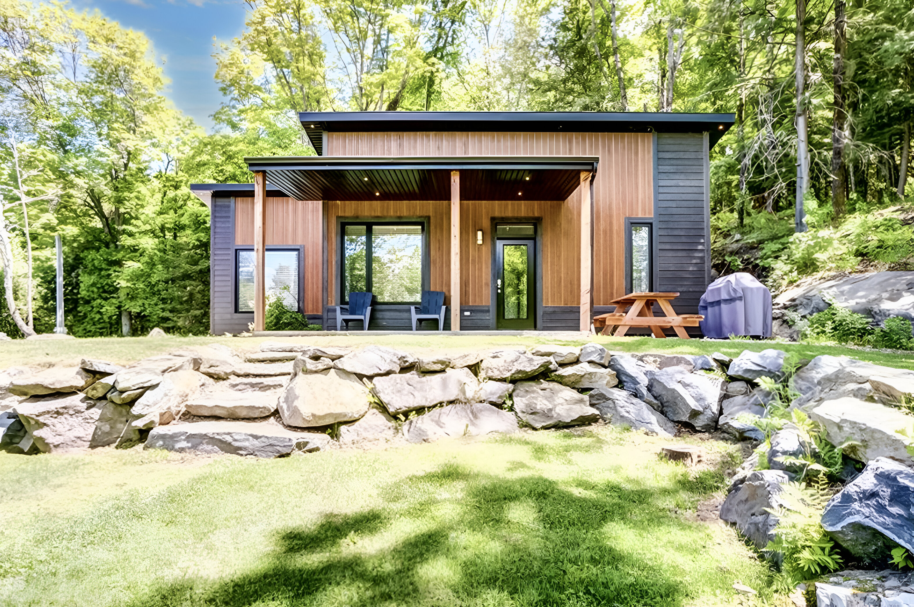 Waterfront Luxury chalet 1, Hot Tub, Lac Simon Cottage for rent in Chénéville , Québec WeChalet