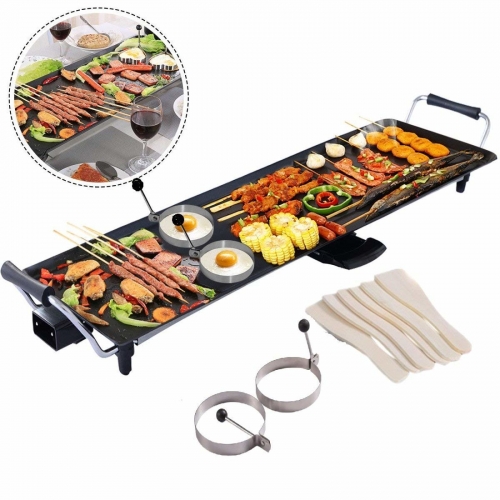 Electric Teppanyaki Table Grill Griddle BBQ Hot Plate Barbecue Extra Large Cook 220V in Saudi