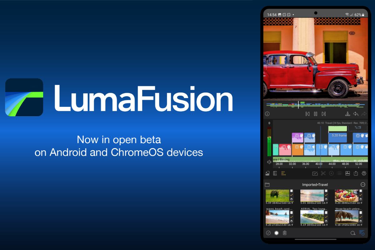 برنامه قدرتمند ویرایش ویدیو LumaFusion برای اندروید و کروم منتشر شد