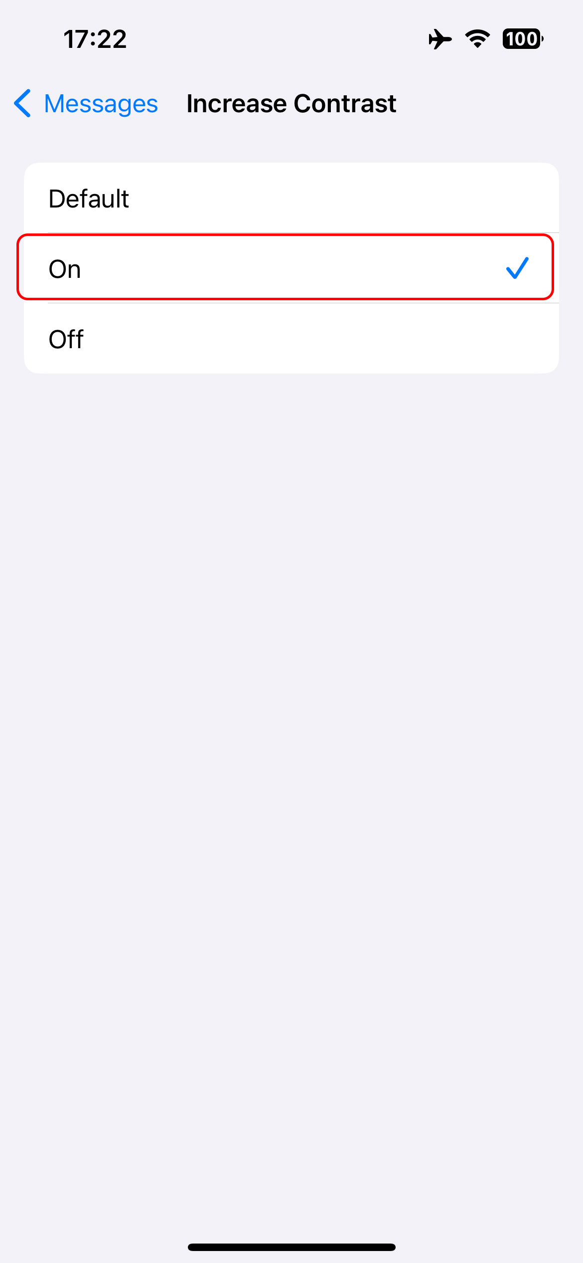 تغییر رنگ پیام در آیفون