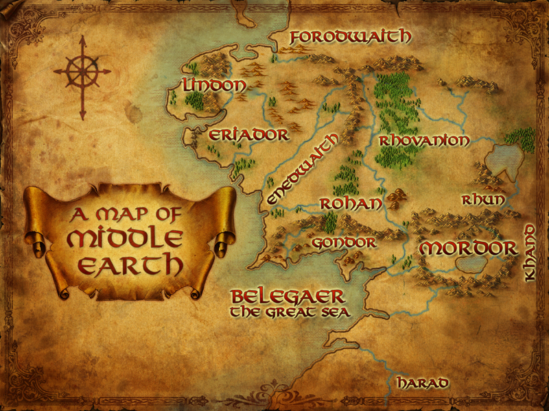 Hobbit Map Of Middle Earth Middle Earth Map | A Pilgrim In Narnia